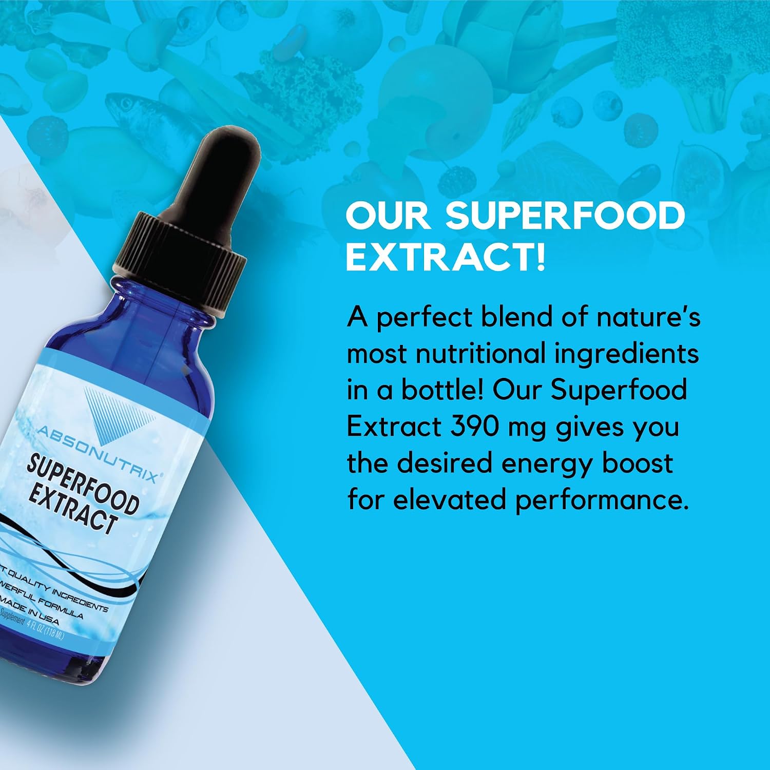 Absonutrix Superfood Extract 390 mg, 118 ml (4 oz) Líquido, 302 Dosis