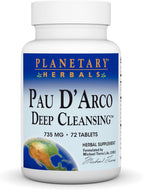 Planetary Herbals - Pau D'Arco 735 mg, 72 Comprimidos
