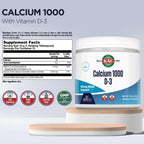 KAL Calcio Vitamina D-3 ActivMix, Polvo de Calcio, Lactato y Gluconato de Calcio Biodisponible, Sin Sabor, Sin Gluten, 31 Dosis, 10.9 oz