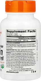 Doctor's Best Real Niacin, Liberación Prolongada, 500 mg, 120 Comprimidos