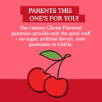 Garden of Life Kids Immune Support Gummies - Apoyo Inmunitario Infantil con Vitamina C, D3 y Zinc, Orgánico, Sin Gluten, Sin Azúcar, Sabor Cereza, 30 Días