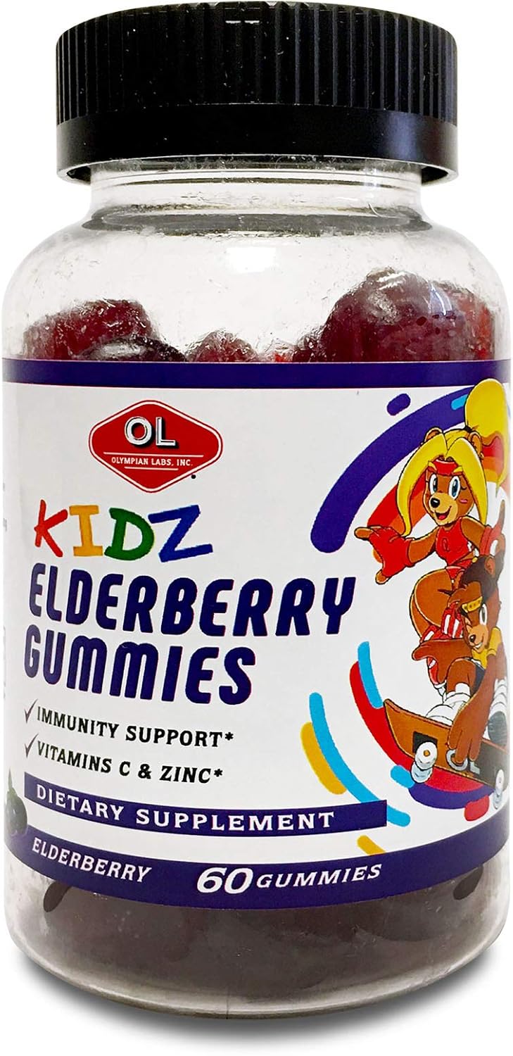 Olympian Labs Gummies de Vitaminas para el Cabello | Ricos en Biotina con Vitaminas y Minerales | 60 Gominolas con Sabor a Bayas