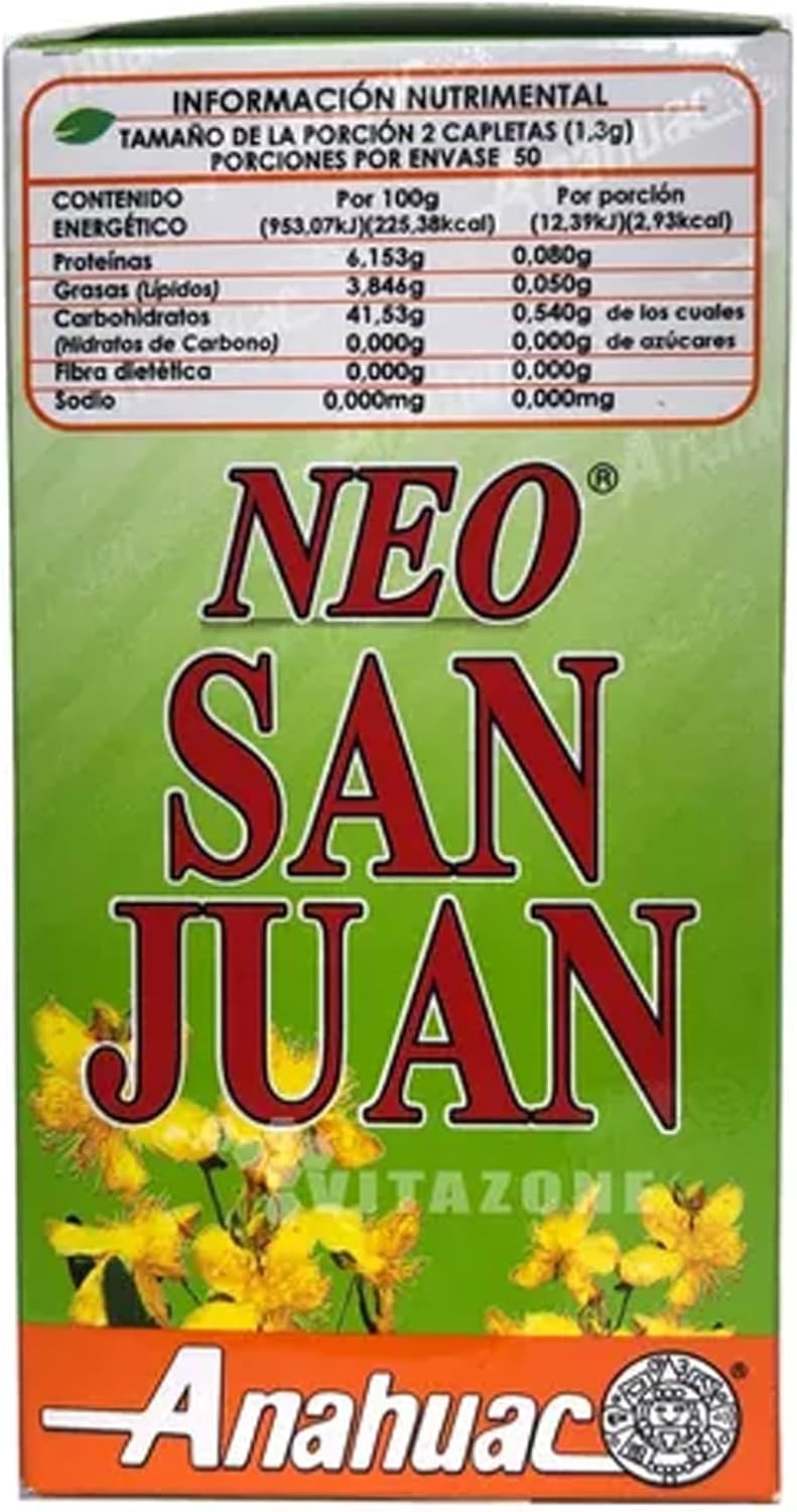 Neo San Juan 100 Cápsulas de Hierba de San Juan – Anáhuac