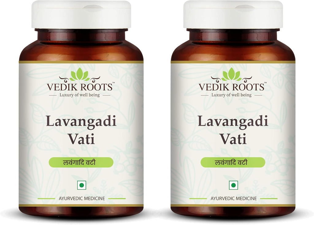 Lavangadi Vati - Apoyo Natural para el Confort Nasal, Suplemento Respiratorio Ayurvédico, Ayuda para la Salud Digestiva, 360 Comprimidos (Paquete de 3)