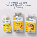SOLARAY Vitamina C Masticable con Rosa Mosqueta y Acerola - 485 mg - 100 Comprimidos