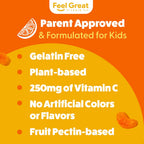 Feel Great Gummies de Vitamina C para Niños – 90 Gummies – 250 mg por ración