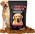 Probióticos para perros en masticables - 60 unidades - Apoyo digestivo y salud intestinal - Sabor a ternera