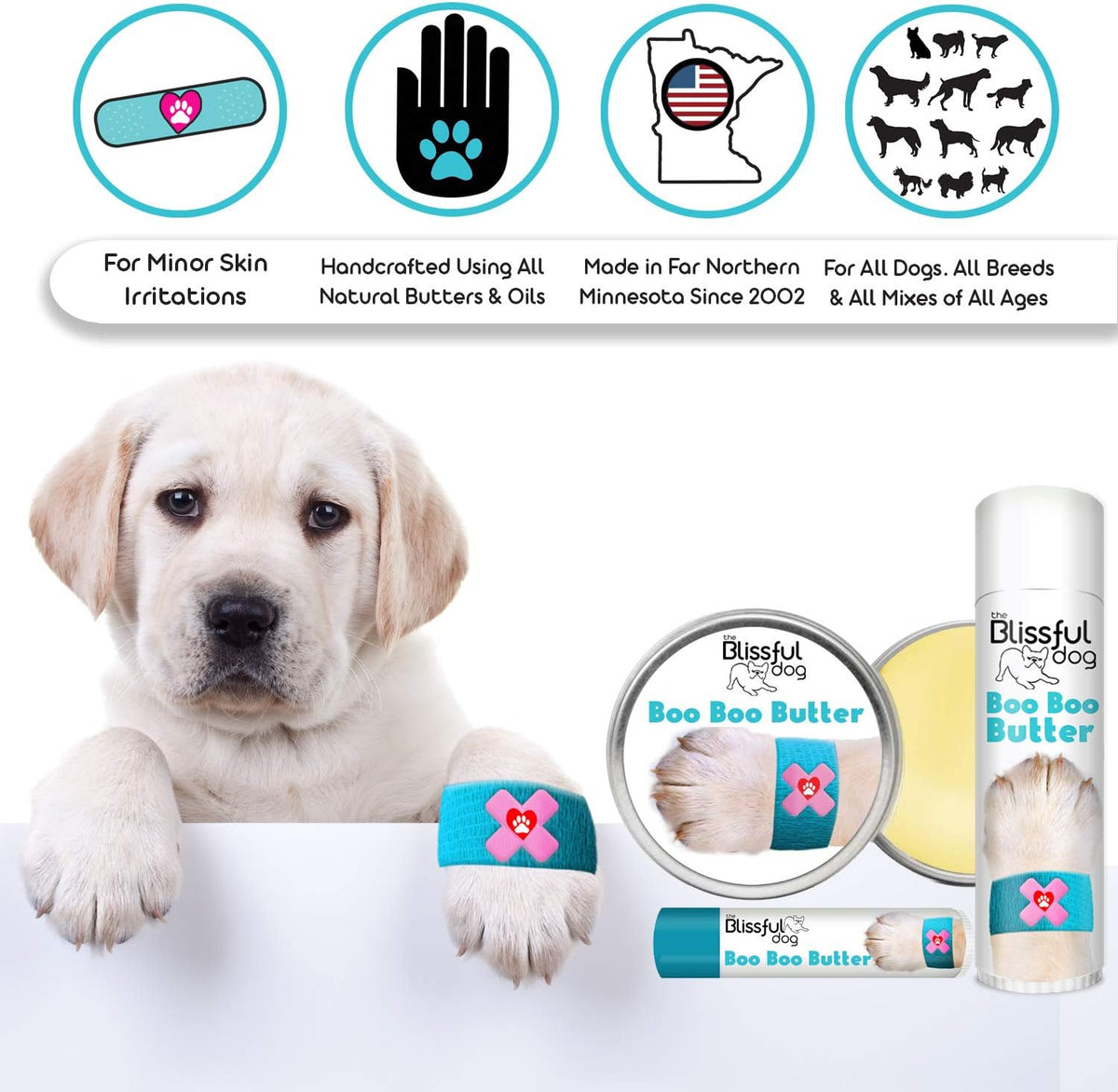 The Blissful Dog .15 oz Tube Pomeranian – Aceite de ricino: Ayuda a calmar irritaciones. – Image 3
