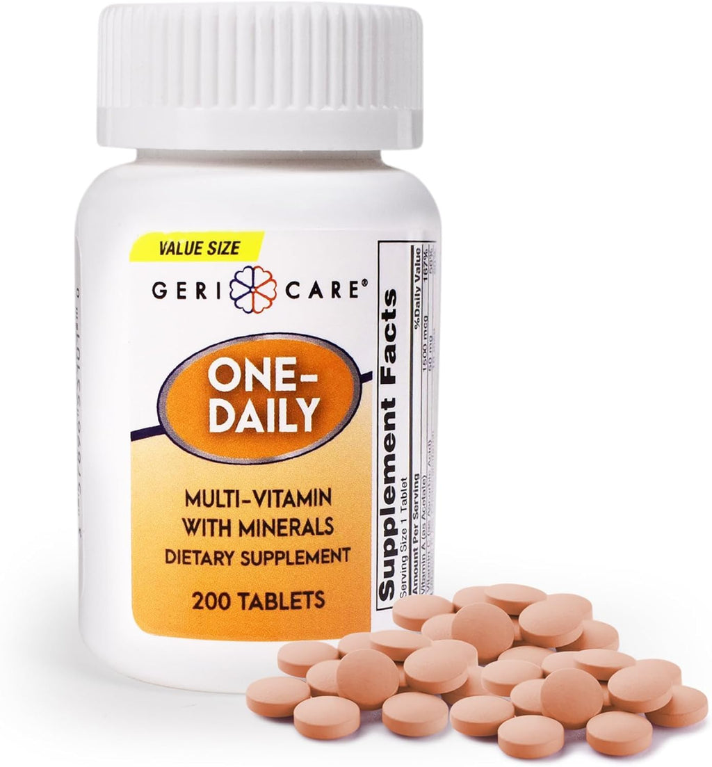 GeriCare Multivitamínico Diario con Minerales para Hombres y Mujeres, 100 Comprimidos