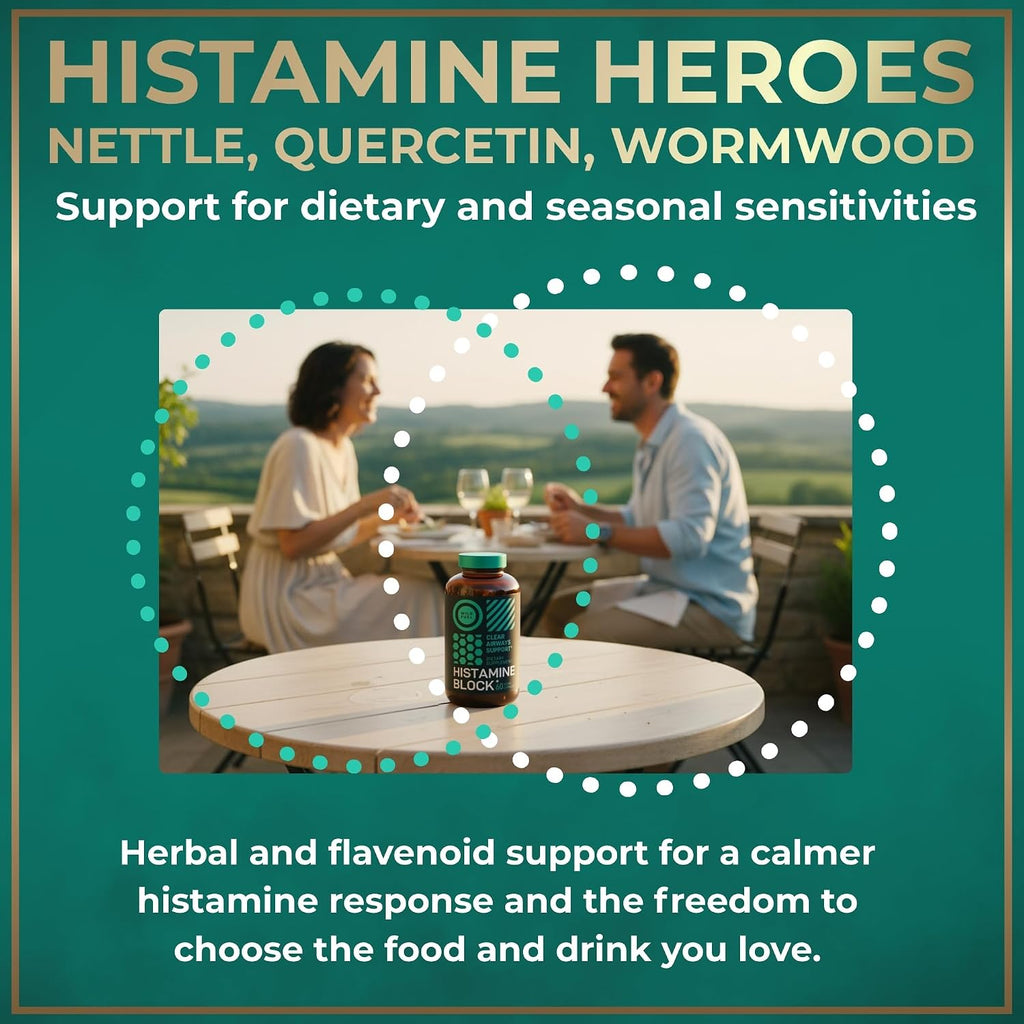 Histamine Block 10:1 Flavonoids de WILD FUEL - Quercetina, Ortiga y Artemisia - 60 Cápsulas