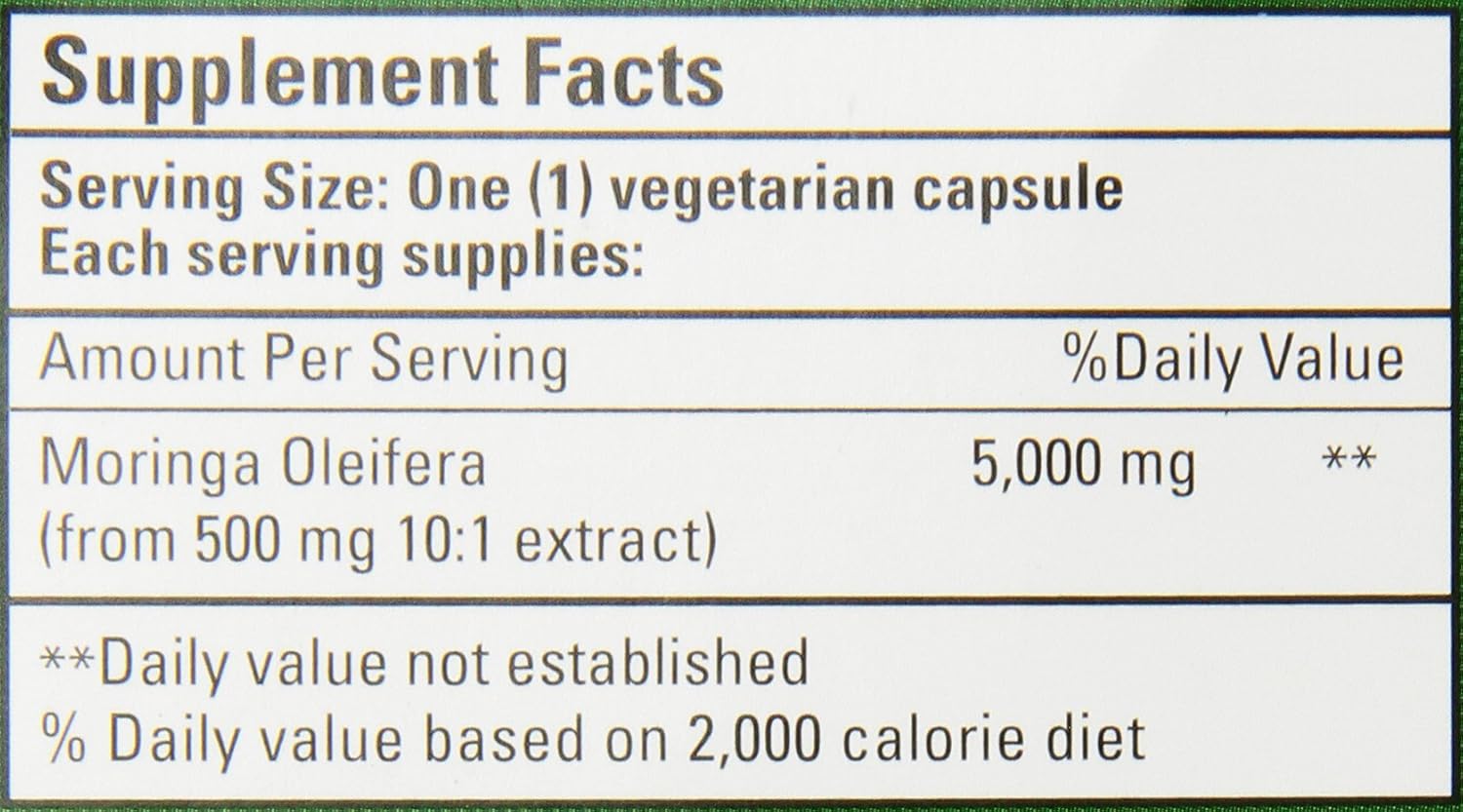 Bio Nutrition Moringa Super Food Vegi-Caps, 90 Cápsulas