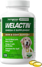Nutramax Welactin Omega 3 para Perros - 120 Cápsulas blandas