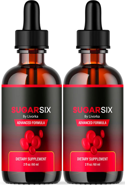 (2 Pack) Sugar Six, Sugar Six Drops, SugarSix, Sugar 6, SugarSix Support Formula, Sugar 6 Supplement, Sugar Six Formula, SugarSix Drops, Sugar Six Reviews, SugarSix Formula, 2 Bottles for 2 Months