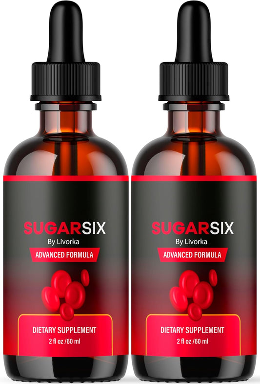 (2 Pack) Sugar Six, Sugar Six Drops, SugarSix, Sugar 6, SugarSix Support Formula, Sugar 6 Supplement, Sugar Six Formula, SugarSix Drops, Sugar Six Reviews, SugarSix Formula, 2 Bottles for 2 Months