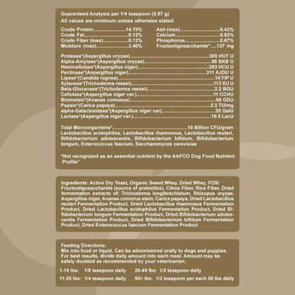 Dogzymes Probiotic Max - 10 Mil Millones de UFC, Probióticos, Prebióticos y Enzimas Digestivas - (227 g) – Image 5