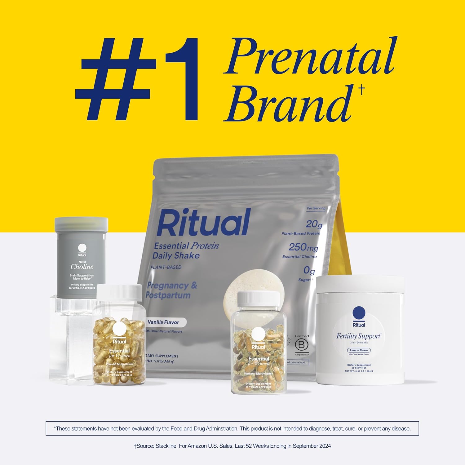 Ritual Myo-Inositol, NAC y CoQ10 - Suplemento femenino 3 en 1 en polvo para bebida
