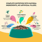 Daily Wellness Suplemento para Perros con Probióticos y Prebióticos, Aceite de Salmón y Algas Marinas - 60 unidades