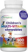 Multivitamínico Infantil Masticable NutraBulk - 500 Comprimidos Sabor Cereza