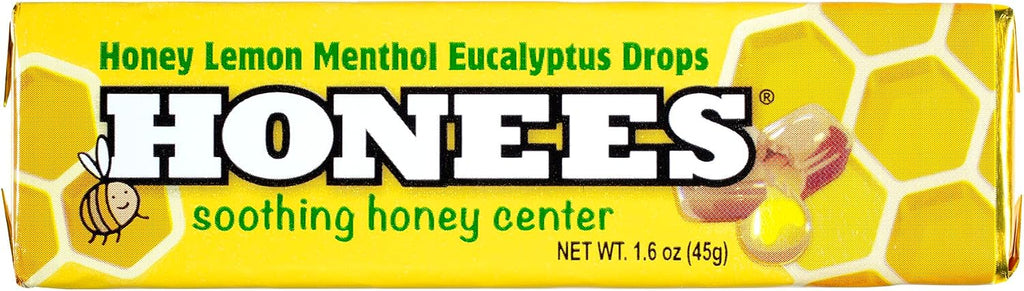 Honees Pastillas para la Tos con Miel, Mentol y Eucalipto - 54 Caramelos