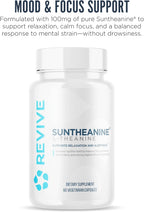 Revive MD Suntheanine L-Teanina - Suplemento para Hombres y Mujeres - 60 Cápsulas Veganas