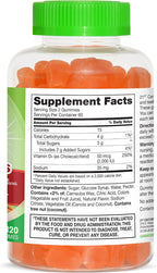 21st Century VitaJoy Vitamina D3 50 mcg (2000 UI) Gominolas, Sabor Melocotón, 120 Unidades