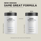 Codeage Vitaminas para el Cabello con Biotina 10000 mcg, Queratina, Colágeno y Vitaminas - 2 Envases