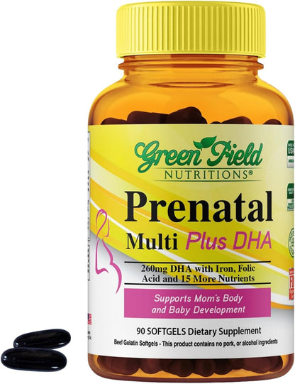 Greenfield Nutritions Vitaminas Prenatales – El ácido fólico puede contribuir al crecimiento de los tejidos – Image 1