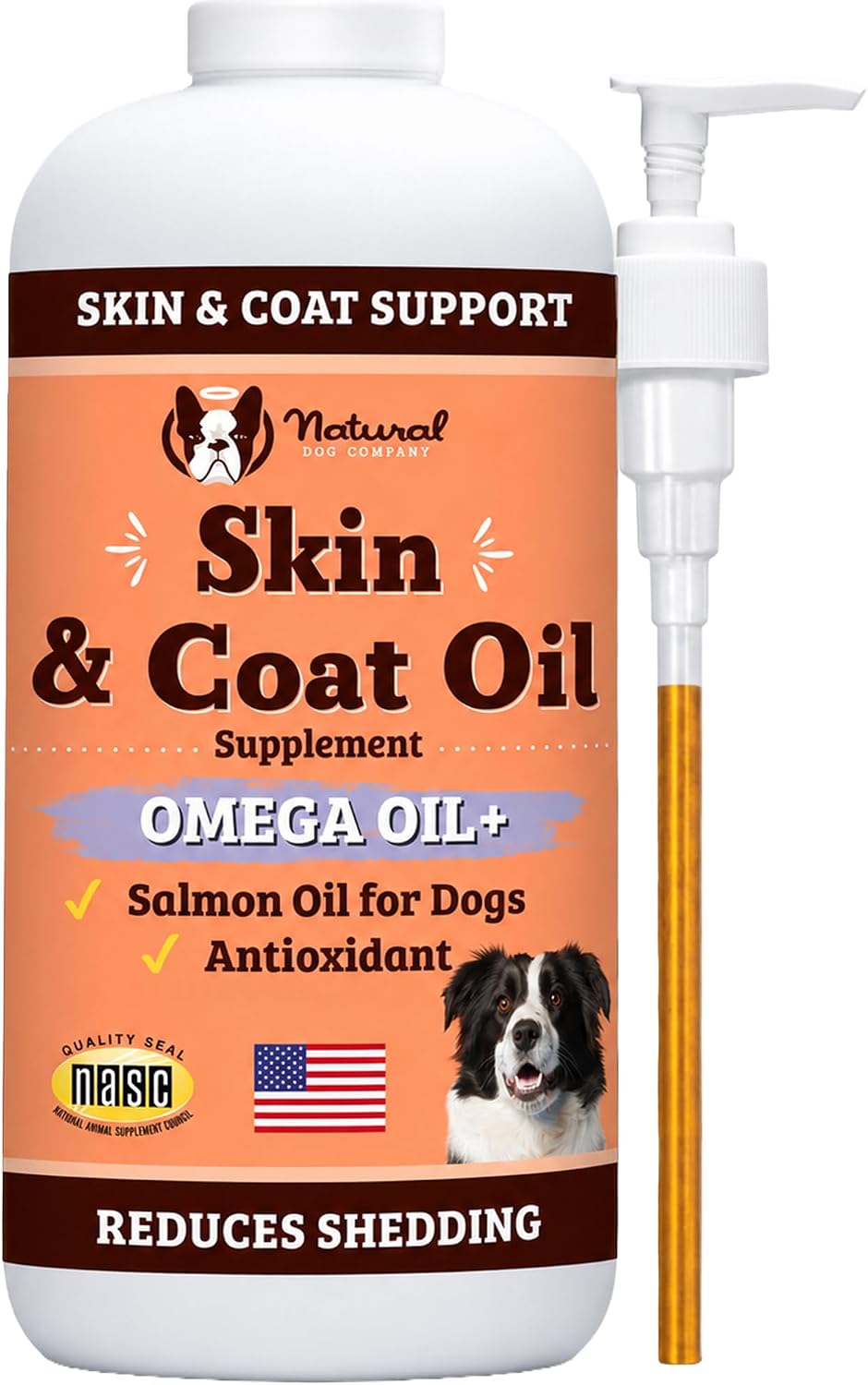 Natural Dog Company – Complemento de Aceite de Salmón Omega 3 para Perros, Piel y Pelaje, 90 masticables