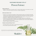 Shaklee Sustained Release Vita-C® 500mg, 180 Comprimidos
