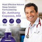 PureLife Organics Pure Sleep - Suplemento para el Sueño Profundo - 30 Días - 120 Cápsulas Veganas y Sin Gluten - Formulado por Médico