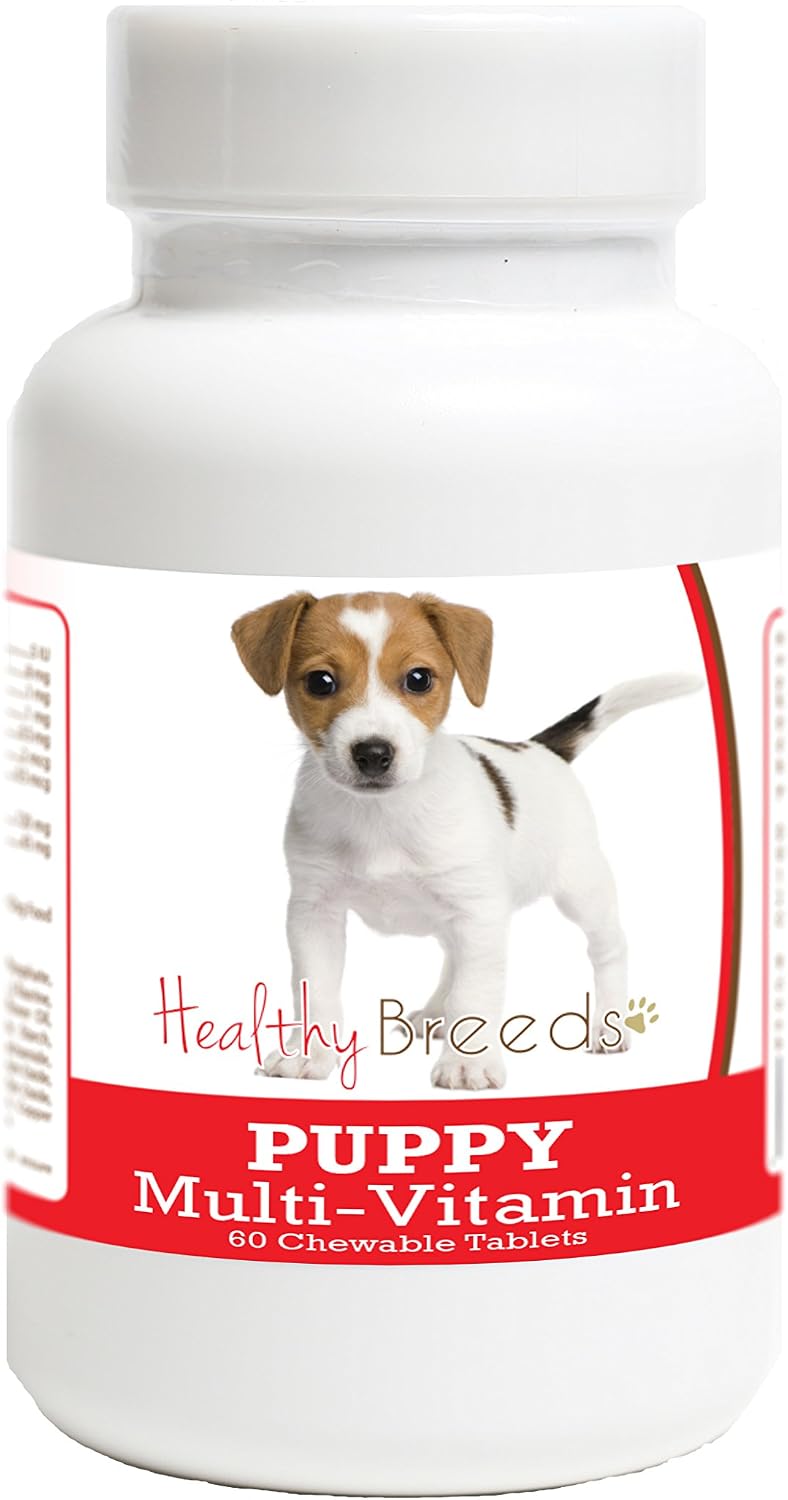 Healthy Breeds Multivitamínico para Cachorros Jack Russell Terrier, 60 Comprimidos