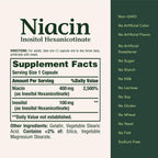 Nature's Bounty Niacin 500mg Sin Enrojecimiento, 120 Cápsulas