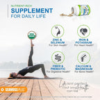 Power By Naturals Sea Moss Plus – Cápsulas Orgánicas de Musgo Irlandés con Bladderwrack y Bardana – 60 Cápsulas (1 Mes)