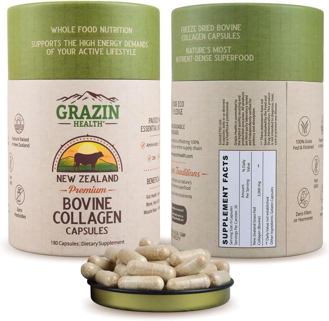 Grass Fed Bovine Testes Man Power Capsules (30 Day Supply)