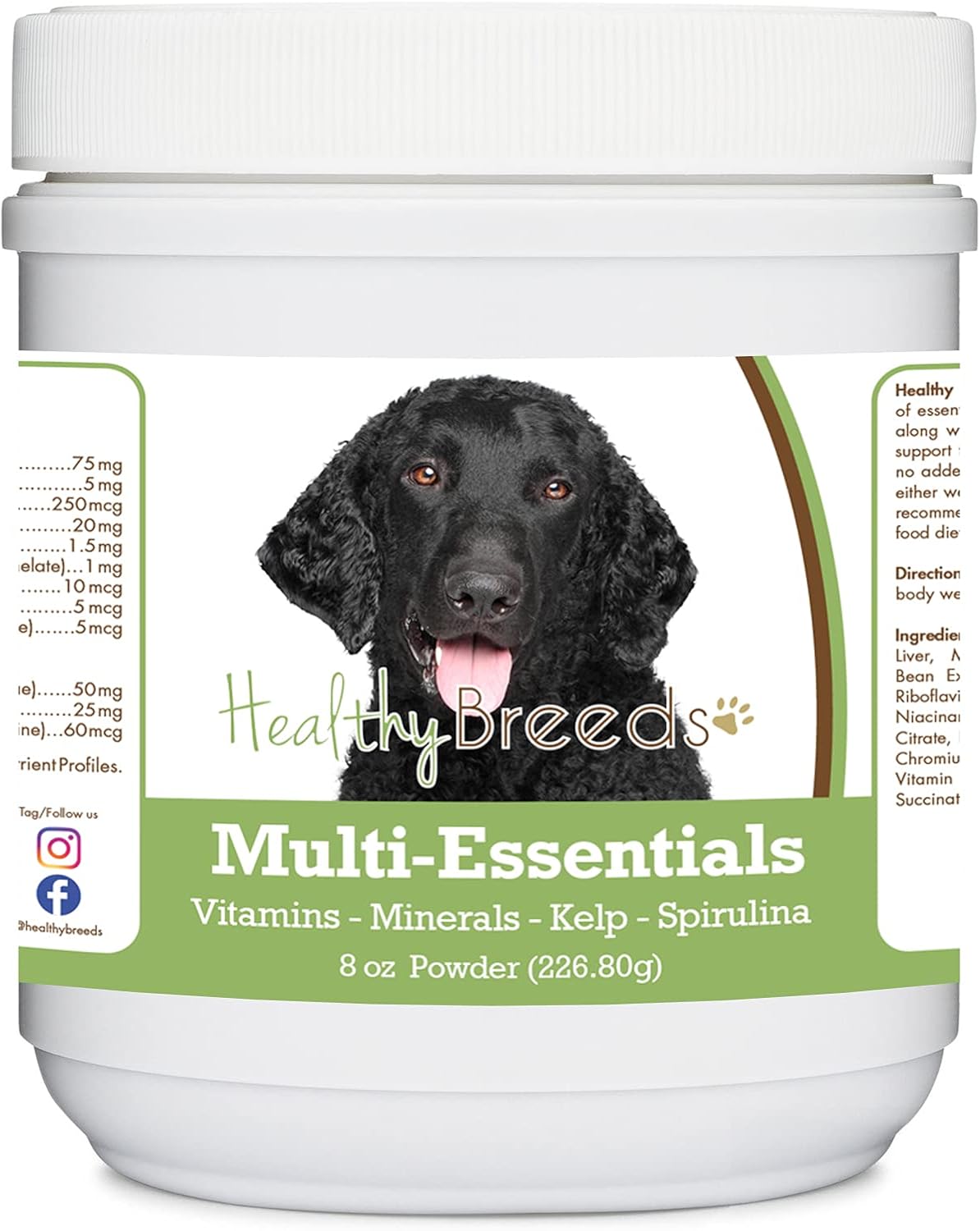 Healthy Breeds Curly-Coated Retriever Multi-Essentials Powder para Perros - 227 g