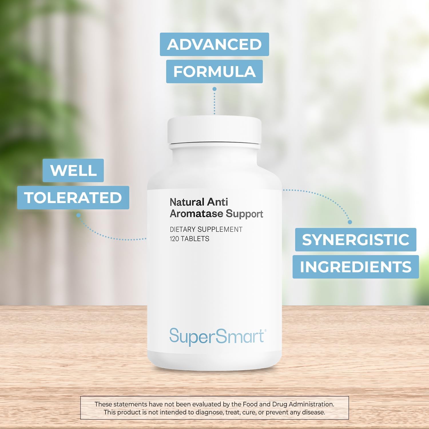 Supersmart - Natural Anti Aromatase Support (Fórmula Avanzada) - 120 Comprimidos