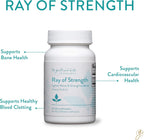 VIDAPURA Ray of Strength D3K2 - Alta Potencia Vitamina D3 5000 UI y K2 (MK-7) - Salud Ósea, Inmune y Cardíaca - 60 Cápsulas