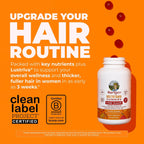MaryRuth's Multivitamínico + Gominolas para el Crecimiento del Cabello con Lustriva® | Biotina 10000mcg | 30 dosis