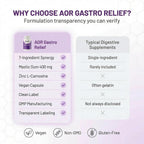 AOR Gastro Relief 60 Cápsulas Veganas