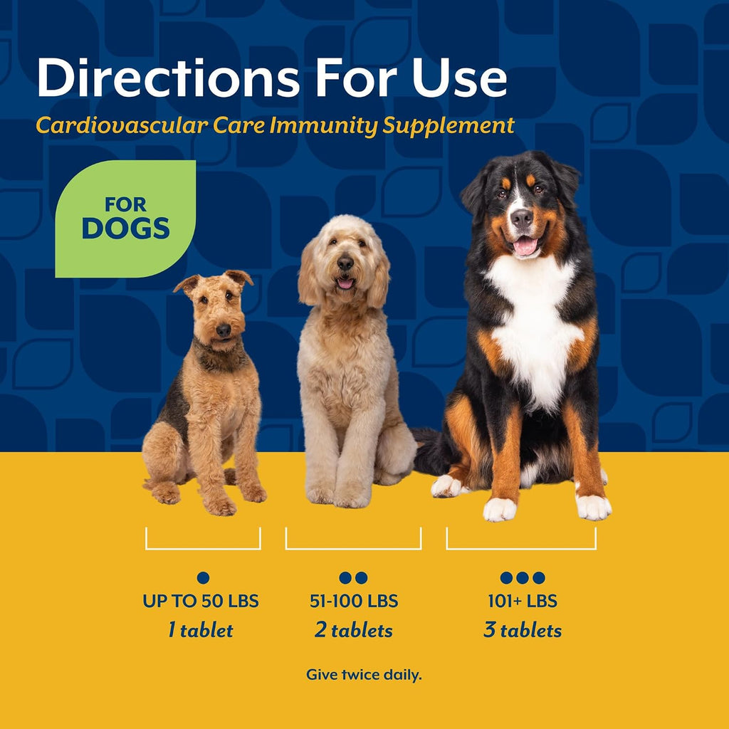 NaturVet Suplemento Cardiovascular para Perros con Taurina - 60 Comprimidos Masticables