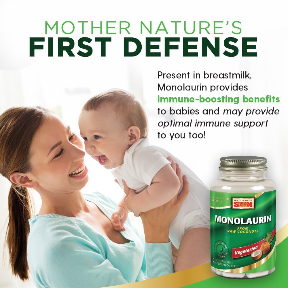 Monolaurin 990 mg - 90 Cápsulas Veganas