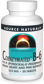Source Naturals Coenzymated B-6, 333mg - 60 Comprimidos