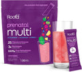 Root'd Vitaminas Prenatales en Polvo - 25 Vitaminas y Minerales con Electrolitos, Folato, Hierro, D3, Superalimentos y Probióticos - 30 Sobres