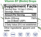 HoneyCombs Vitamin B7 (Biotina) Gotas Líquidas, 8 fl oz