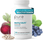 Pure Therapro Rx Methylated Multivitamin for Men & Women - Iron-Free Methylated Multivitamin with Methyl B12 & Methylfolate - 120 Capsules (2-Month Supply)