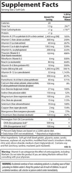Carlson Prenatal, Multivitamínico con DHA y Vitamina D3, 60 Cápsulas Blandas