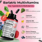 Kaitamin Multivitamínico Bariátrico con Hierro, 60 Cápsulas