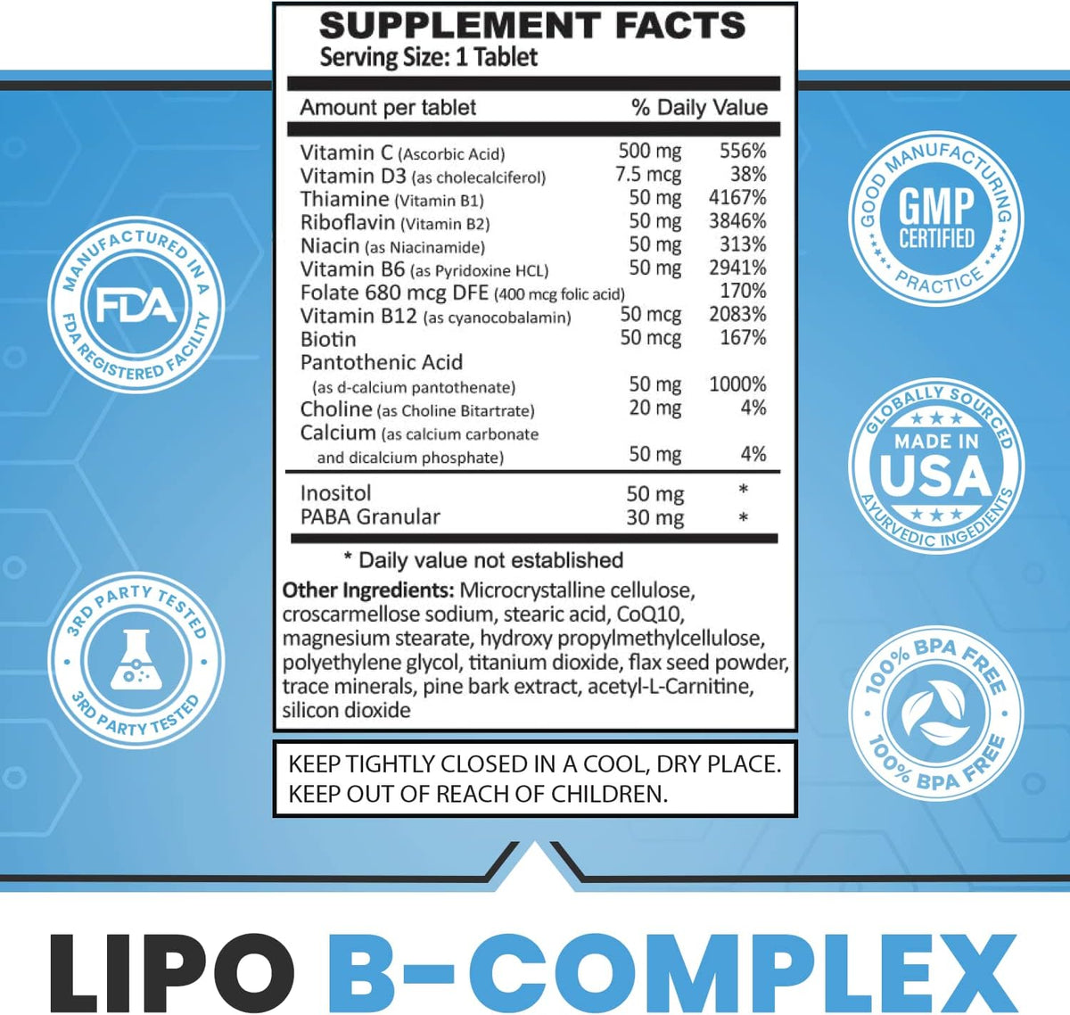 Legere Lipo-BC Complejo B con Lipotrópicos, – Cobalamina (B12) : contribuye al funcionamiento normal del sistema – Image 8