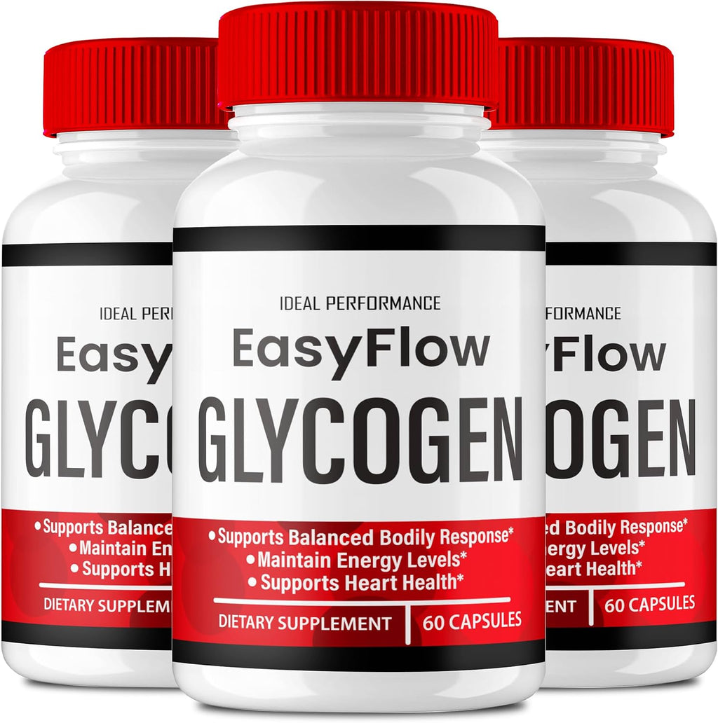 Easy Flow Glycogen Support Cápsulas - Fórmula Oficial - 3 Paquetes