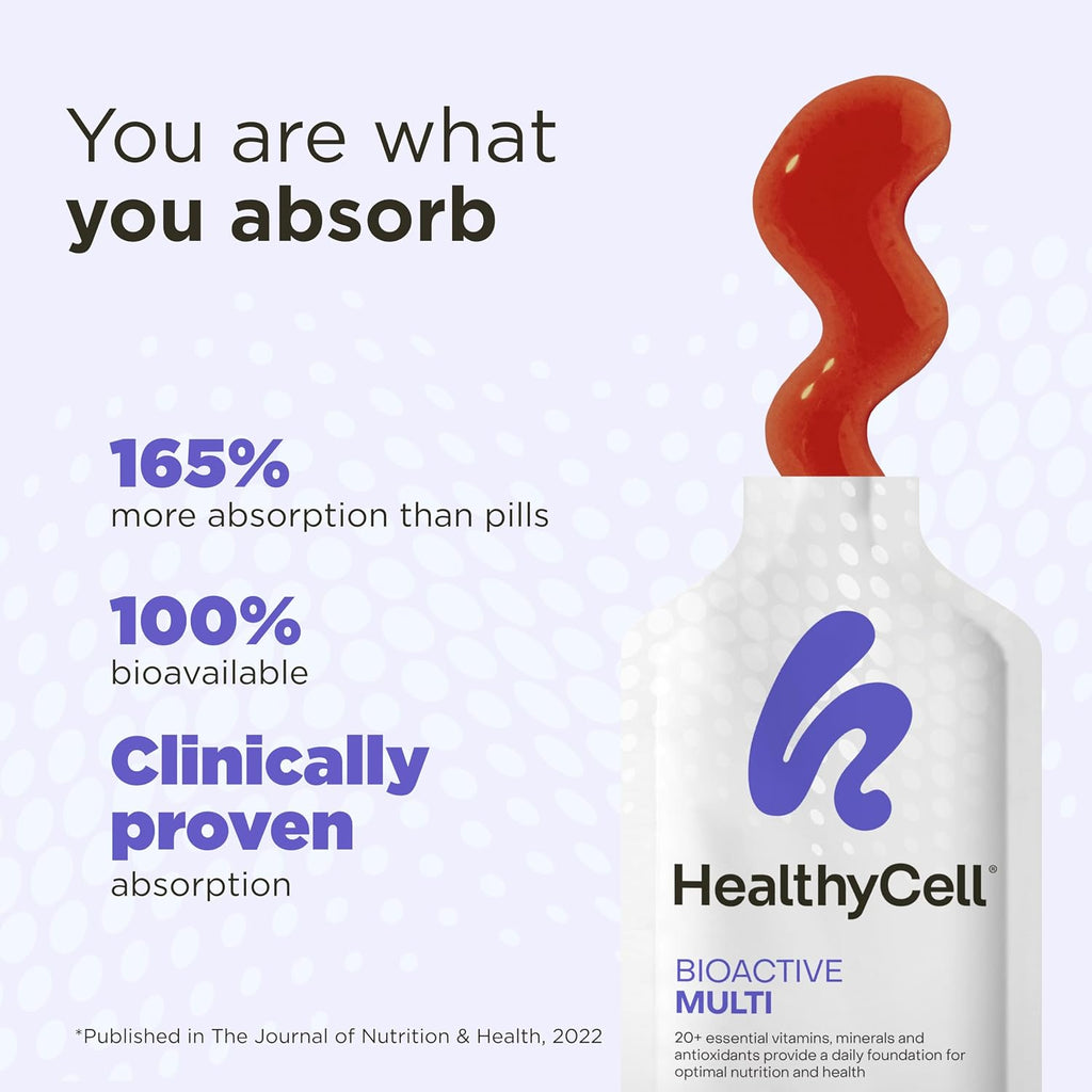 Healthycell Bioactive Daily Liquid Multivitamin – 30 Gel Packs